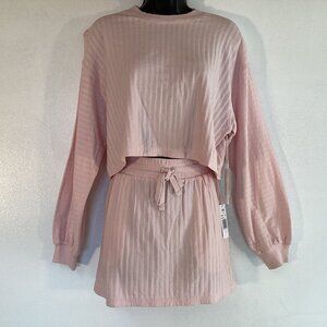 L*SPACE Half Court Pullover & Skirt set